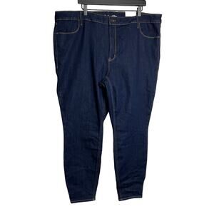 Old Navy Women's Plus Size High-Rise Skinny Dark Wash Jeans - Size 24 - NWT